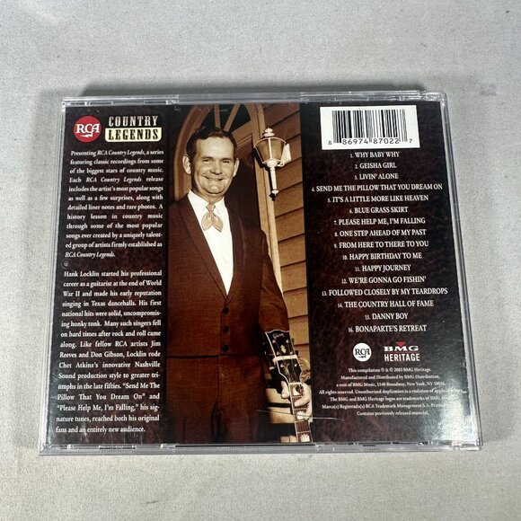 Hank Locklin Country Legends RCA CD 2003 Classic Country Music Hits - Picture 2 of 3